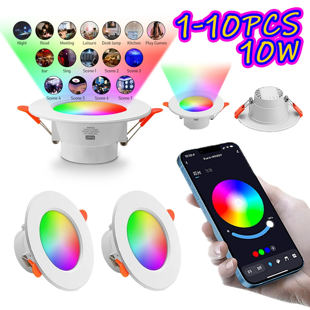 10-1PCS Rgb Led Dow…