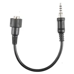 Mini Din Plug Connector Cable for YAESU Vertex VX-7R VX-6R VX-177 VX-170 Two Way Radio Headset PTT Mic Microphone Speaker