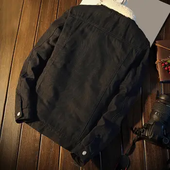 Men Winter Autumn Jacket Denim Inner Fleece Thicken Winter Jeans Jacket Coat Men's Turn-down Velvet Jacket Mens Fur Parkas 4 Men Winter Autumn Jacket Denim Inner Fleece Thicken Winter Jeans Jacket Coat Men's Turn-down Velvet Jacket Mens Fur Parkas 4
