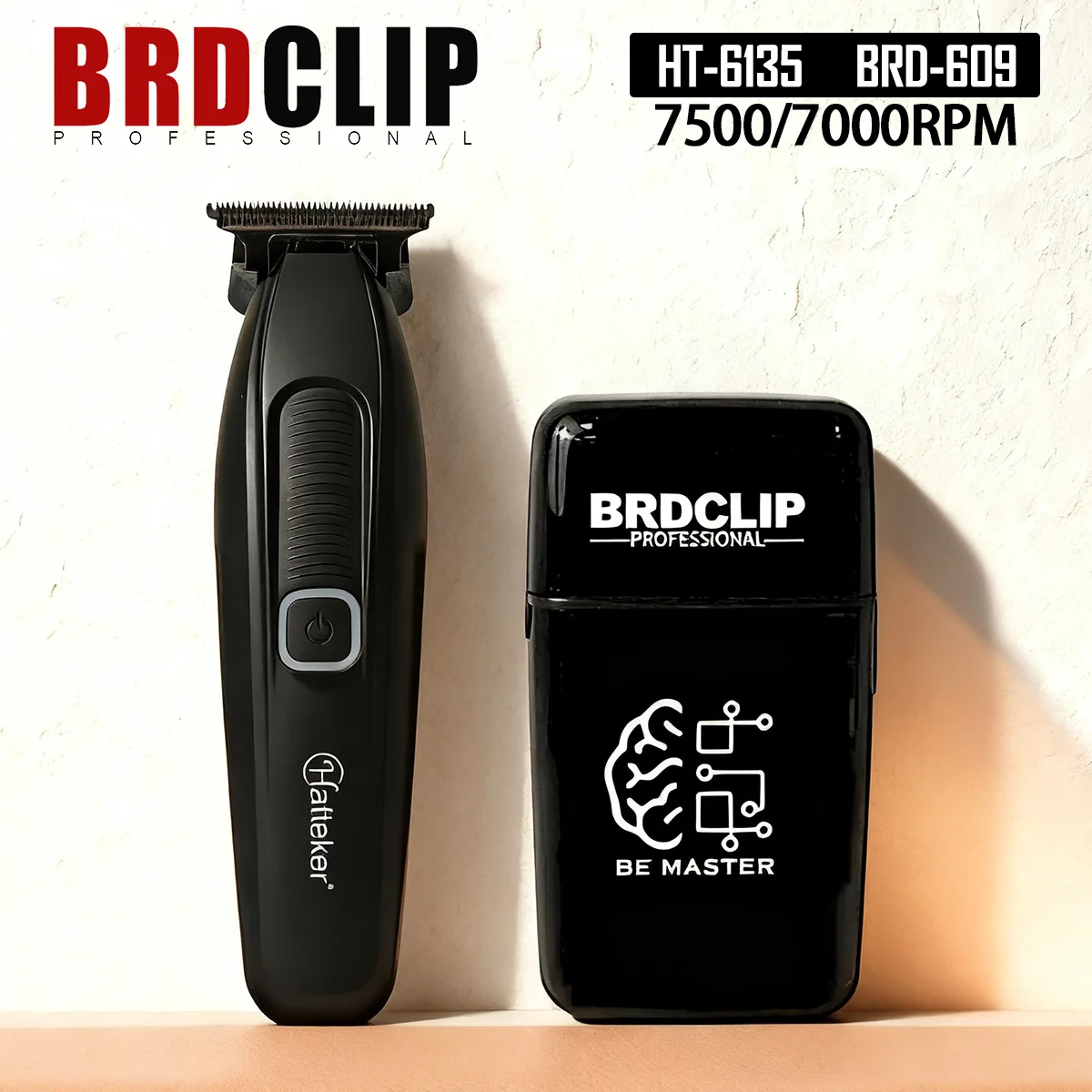 

Профессиональный триммер для волос BRDCLIP 6135 999 FK701 609, 7500 об/мин, 9000 об/мин, DLC, цельнометаллический 0 режущих лезвий, парикмахерский набор, бритва для мужчин