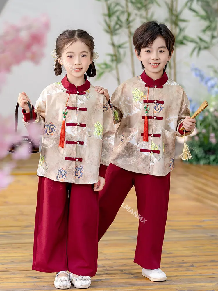 Children's Mid Autumn Hanfu Performance Costume New Chinese Tang Costume Choral Performance Costume