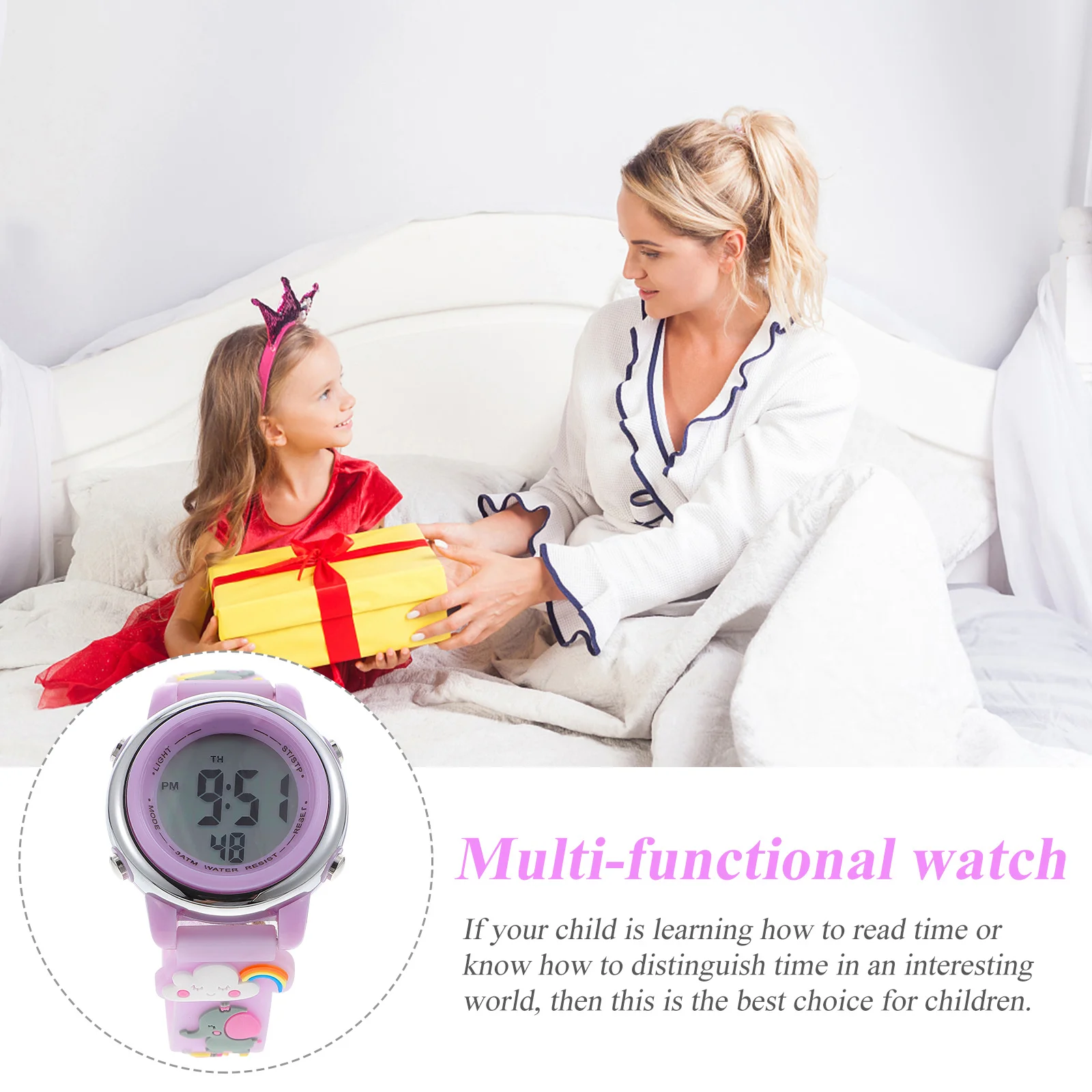 

Electronic Cartoon Watch for Kids Boys Girls Ages 3-10 Waterproof Digital Alarm Strap Children Gift Kids Watches for Boys 5-7