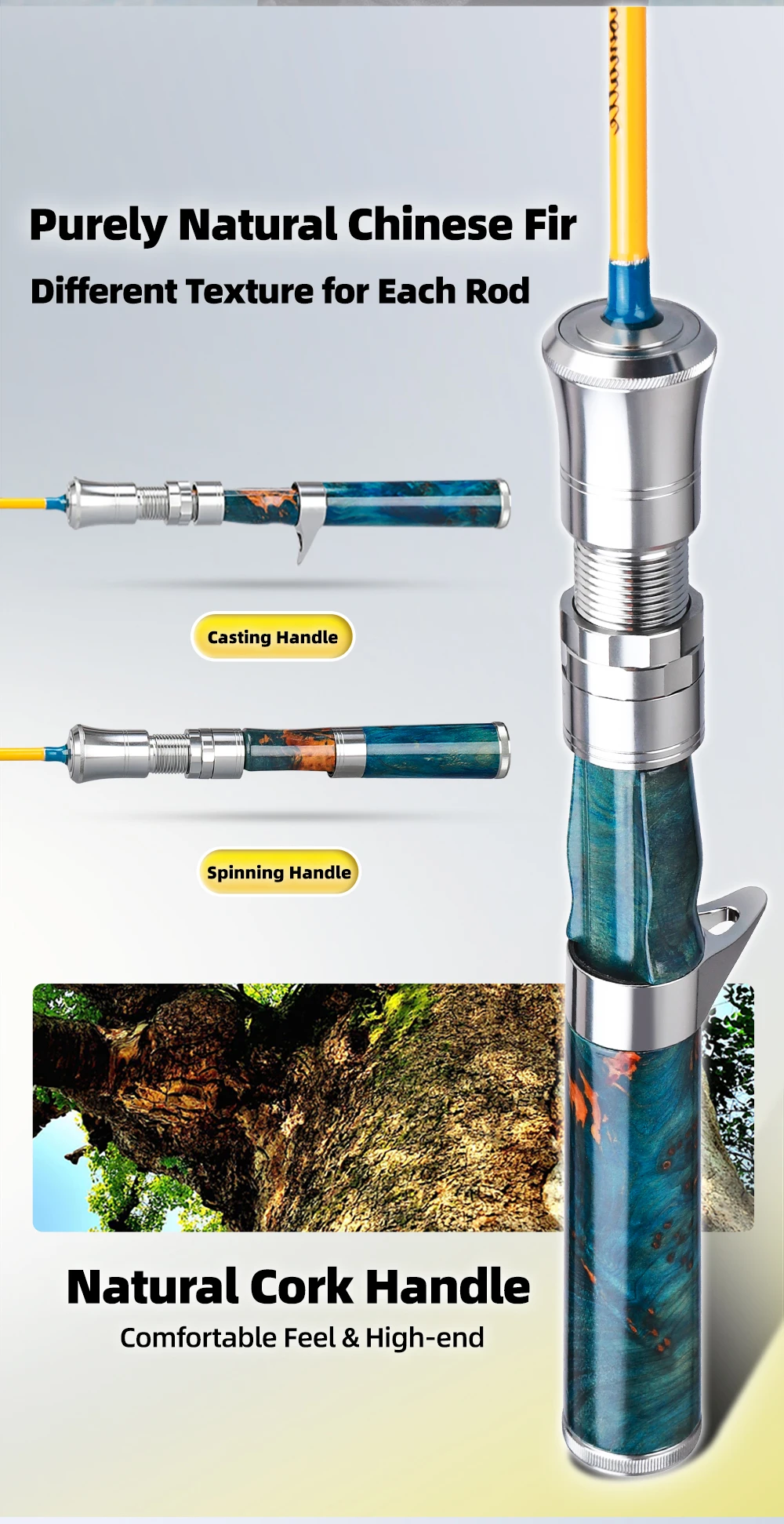 HASIDA Butterfly BFS Carbon Stream Angelrute Ultraleichte Spinn- und Wurfangel für Forellenfischen Rutenblank UL-Aktion – Detail 7