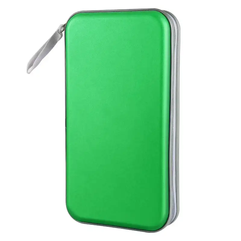 Media Storage Box 80 Capacity CD Case Holder Hard Plastic Storage DVD Case Zipper Portable CD Case Wallet CD/DVD Album - Image 10
