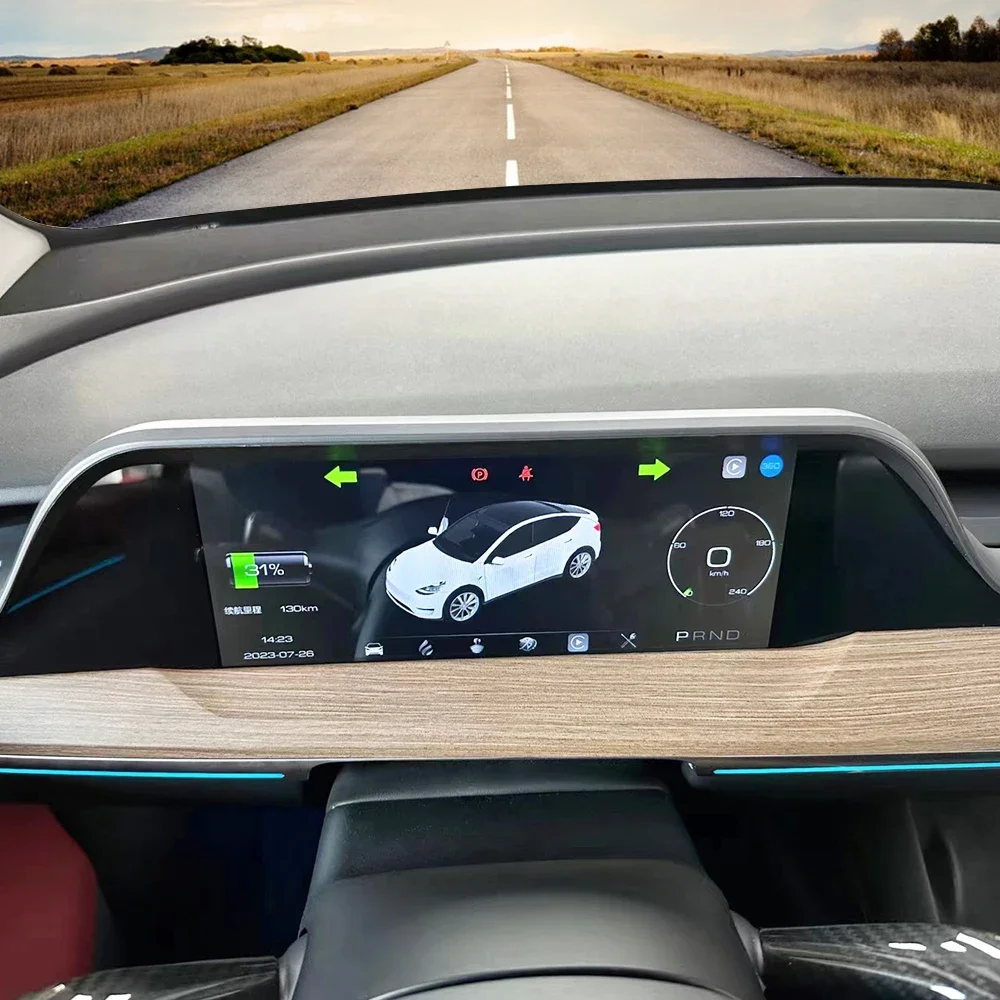 Suitable for Tesla ModelY/3 10.25 Inch Dedicated Integrated LCD Instrument Car Modified Central Control Instrument Display