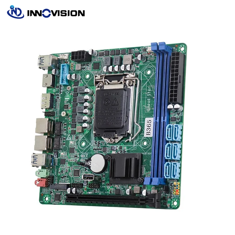 B365 MINI ITX Motherboard Support 6/7/8/9th Core i3/i5/i7/i9/Celeron/Pentinm CPU Daul M.2 NVME Slots 6sata For NAS Date Storage