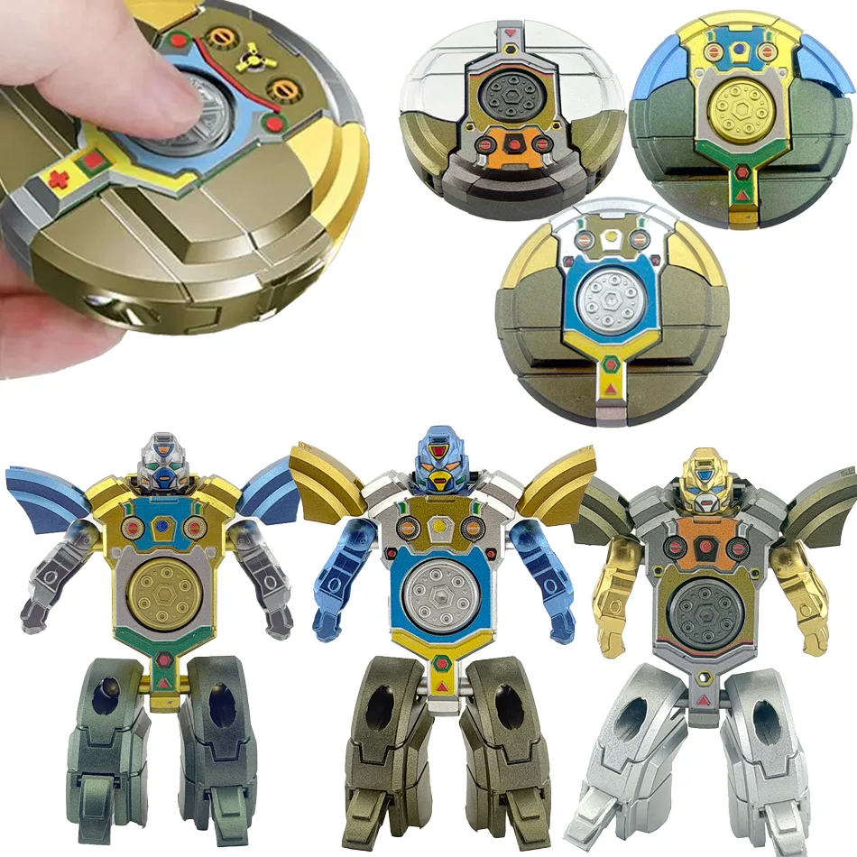 2026New Creative Hand Spinner Toys Antistress Stress Relief Robot Transformation Fidget Spinner Adult Sensory Toys for Kids Gift