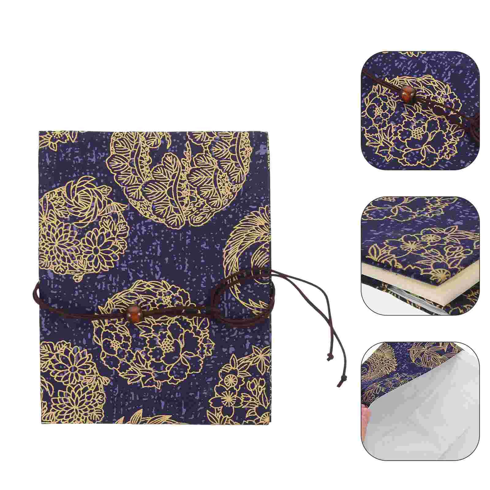 Book Cover Protector Exquisite Retro Decor Jacket Multi-use Fabric Covers for Hardcover Student