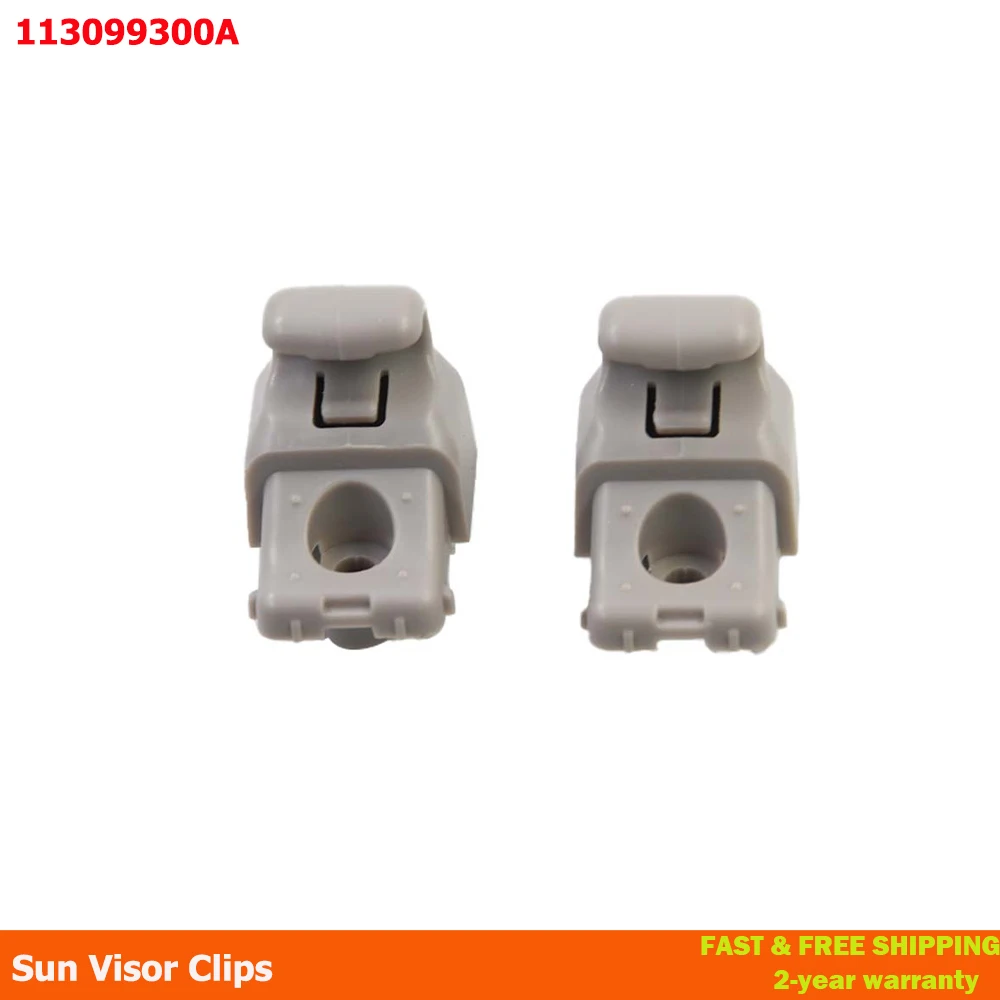 2Pcs Sun Visor Hook Sun Visor 113099300A Replacement Clips Repair For 2017-2020 Tesla Model 3 1130993‑00‑A