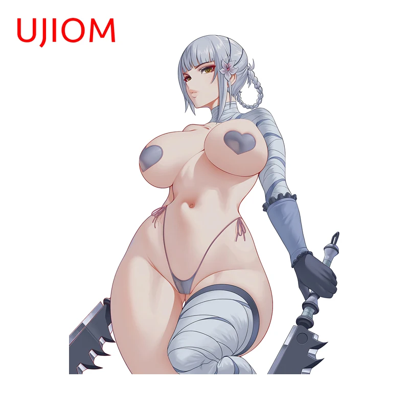 UJIOM Seductive Nier 2B Big Boobs Wall Sticker Delicate Attractive Warrior Style Decal Suitable For Vestibulec Decoration