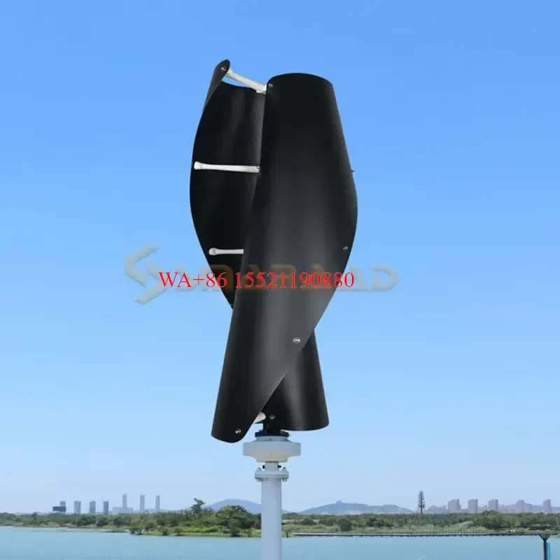 WMWMNU for Helix Windmills 1kw 2kw 3kw Spiral Vertical Wind Turbine Generator Wind Power System for Farm Home Use