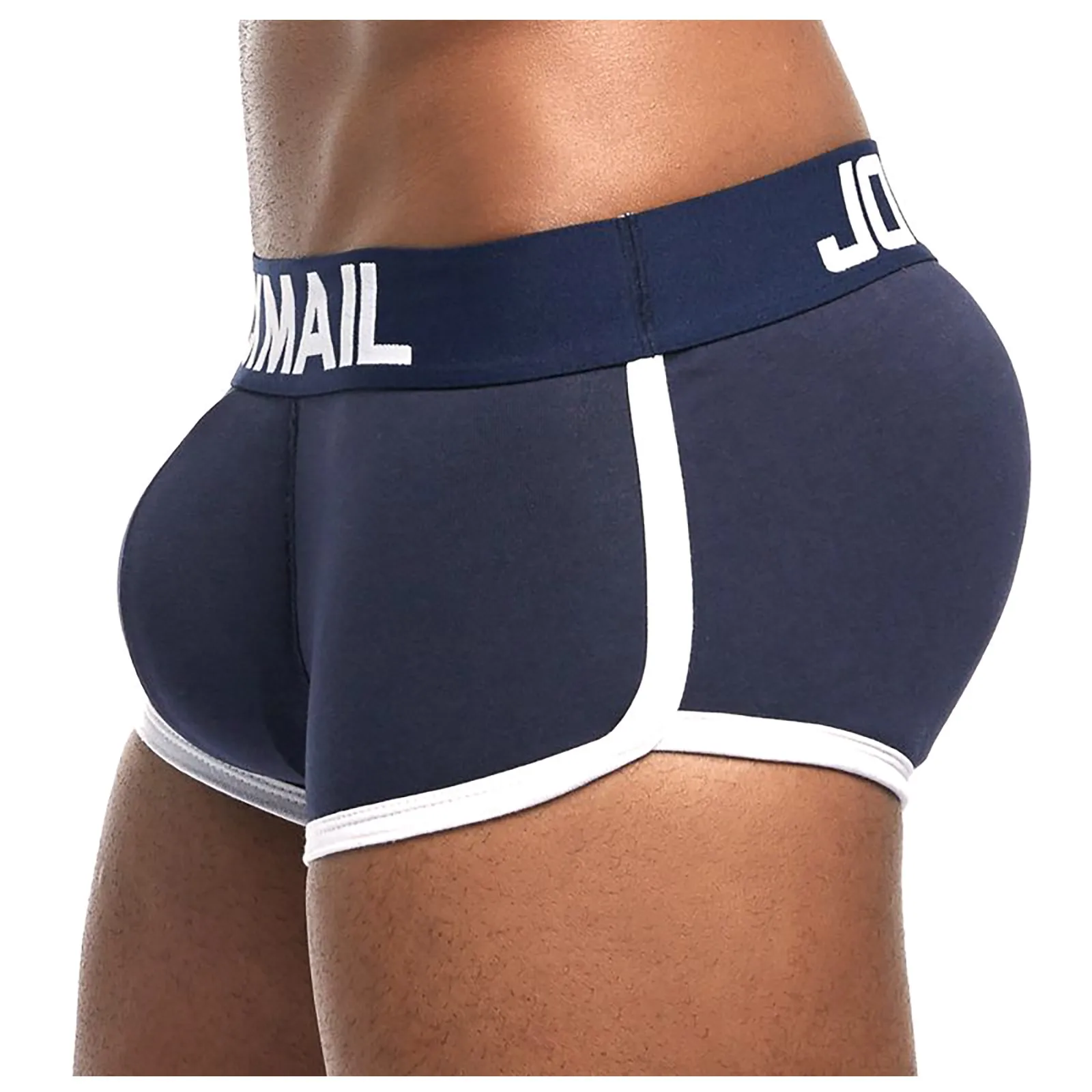 JOCKMAIL Fashion Dynamic Boxer Briefs Casual Home Men\'s Underwear Low Waist Breathable Sports Male Underpants Beach Shorts