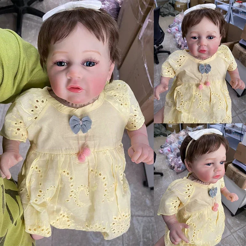 20inch Mary Ann Reborn Doll Newborn Lifelike Soft Touch Cuddly Body Doll Handmade with Genesis Paint Visible Veins Multiple