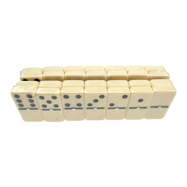 Professionele dubbele 6 Jumbo Domino Set 28 stuks Toernooiformaat Domino Acrlico Blokken Kid Bordspellen
