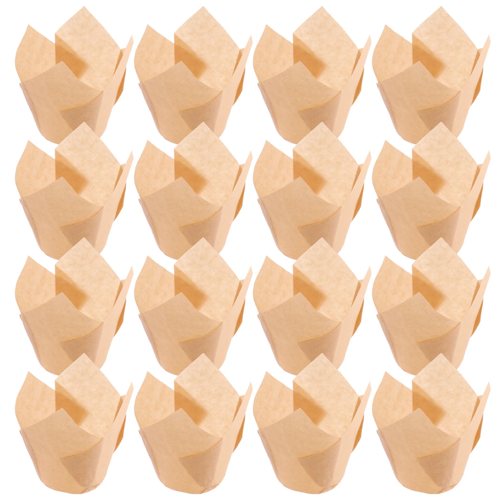 

50 Pcs Green Auspicious Cloud Cake Paper Holder Cups Muffins Baking Liners Elegant Tulip Style Oven Safe Grease Proof Parchment