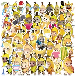 50PCS Funny Kawaii Banana Cat Meme DIY Stickers Pack Decal Stationery Scrapbook Notebook Phone Diary Graffiti Children's Sticker