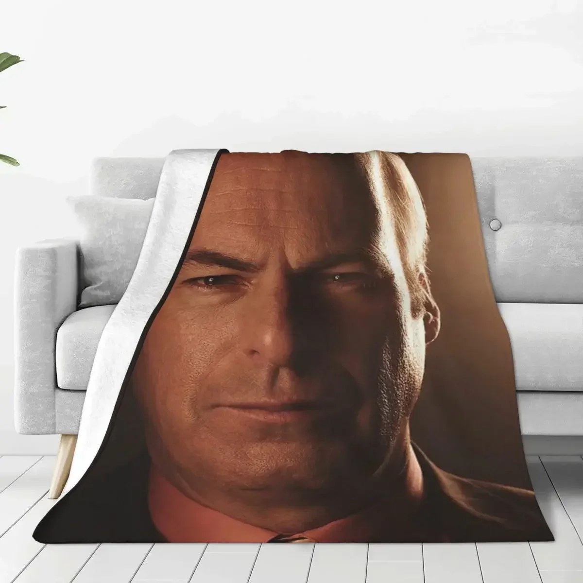 Manta de actor Saul Goodman Breaking Bad, manta transpirable Vintage de franela para decoración del hogar