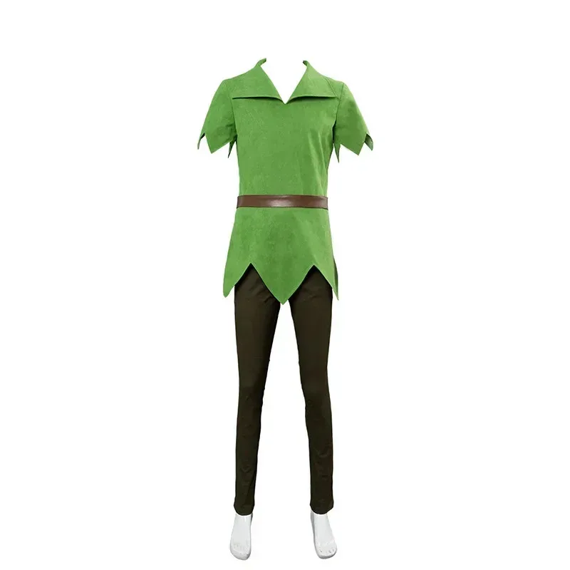 New ★ Movie Peter Pan Cosplay Hat Green Elf Uniform Adult Children Halloween Carnival Costume Fancy Dress Suit Men MN3★ 2025 qi☆