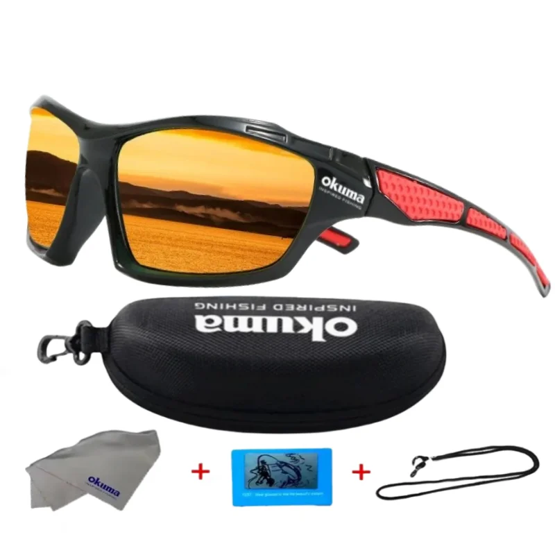 Okuma polarisierte Brille UV400, winddicht und sandresistent gegen UV-Blendung, vermeidet Augenschäden durch äußere Einflüsse – Detail 12