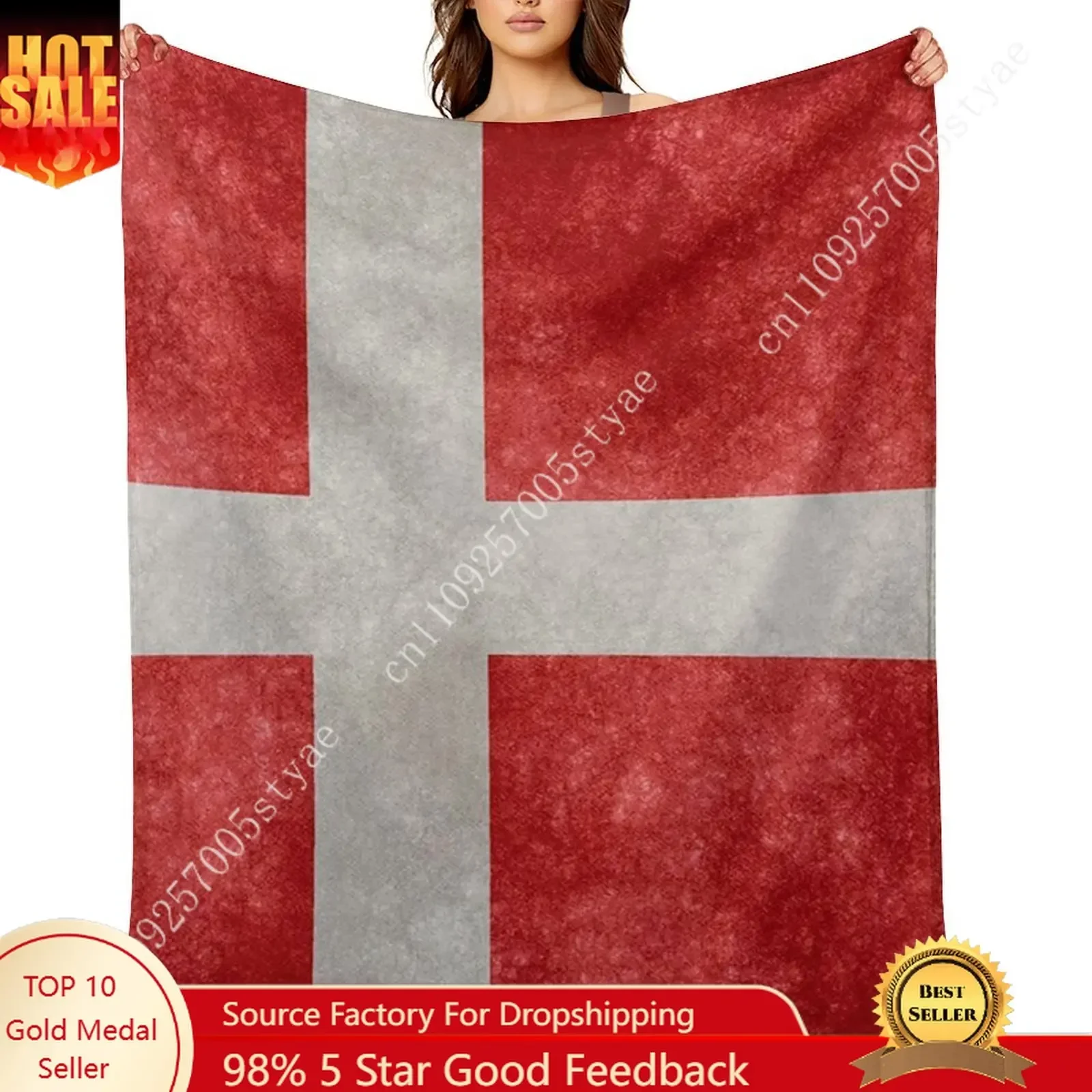 Denmark Flag Flannel Blankets Are Soft Comfortable and Warm Perfect for Winter Naps Homes Offices Travel Camping and More