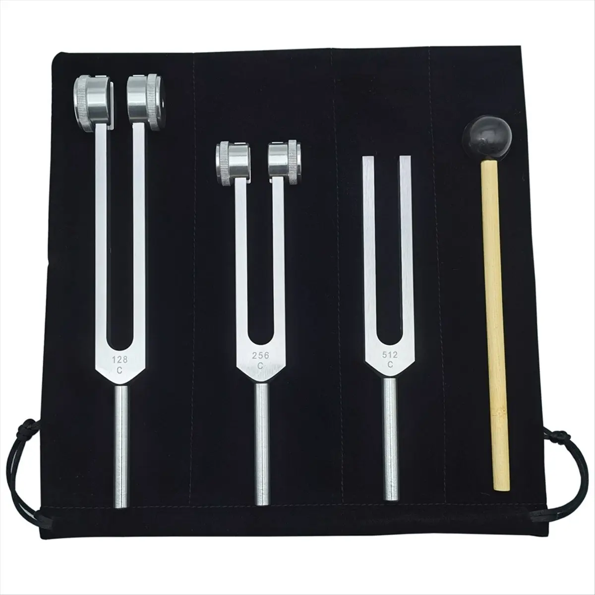 A24I Tuning Fork Set 128 256 512HZ Yoga Tuning Forks Meditation Group Healing Aluminum Soothing Relaxing Musical Percussion A