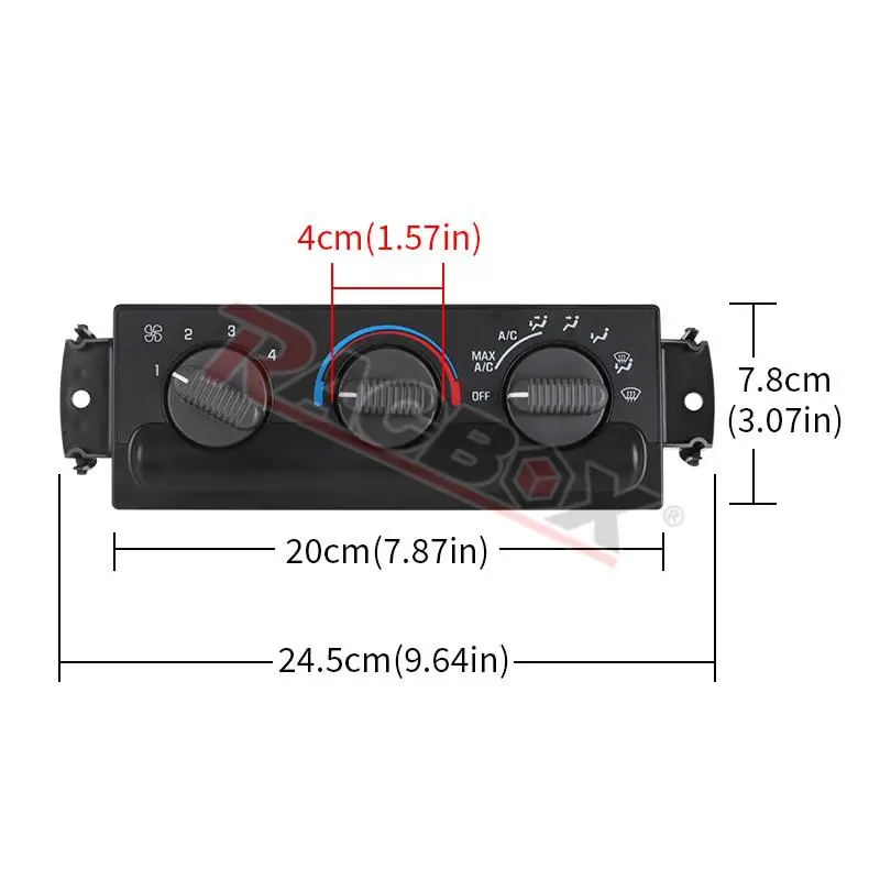 Climate Control Unit A/C Heater Control Switch For Chevy S10 Blazer Base LS ZR2 ZR5 Oldsmobile for GMC Sonoma SL SLS 16250545