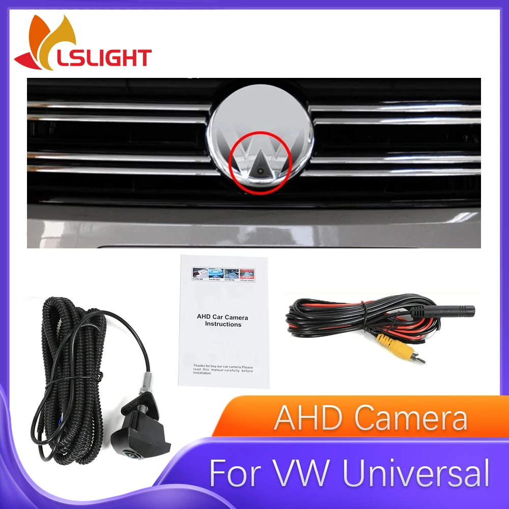 

OEM автомобильная камера переднего вида AHD HD ночного видения «рыбий глаз» 150 ° Система парковочного монитора для VW T6 T4, универсальные аксессуары для электроники