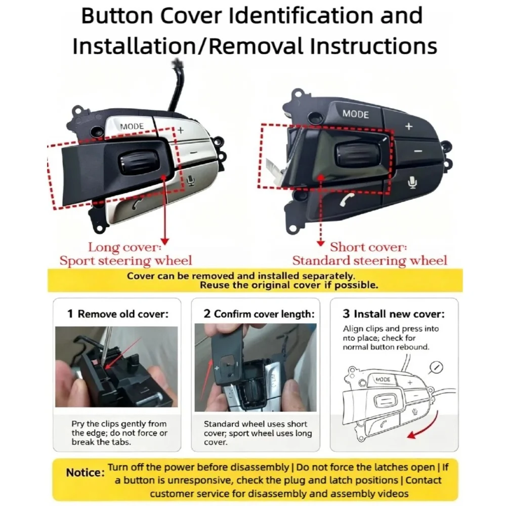 For BMW ID6 Series Long-Cover M Sport Steering Wheel with accpro Buttons—Compatible with 5 Series G30 G31 G38 and 7 Series G11