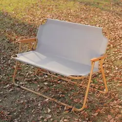 Silla plegable portátil para dos personas, sillón reclinable para exteriores, ocio, Camping