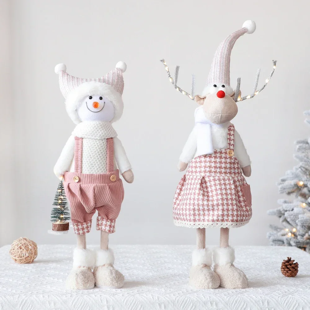 Christmas tree decoration scene Christmas elk snowman doll Santa Claus doll ornament Christmas gifts