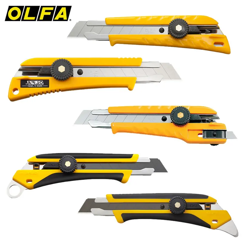 Olfa cutte X Series Art Knife - Ultra Heavy Duty L-1/L-2/L-3/L-5/L-6/L-7 18mm Knob Lock Cutting Tool for DIY Projects and Crafts