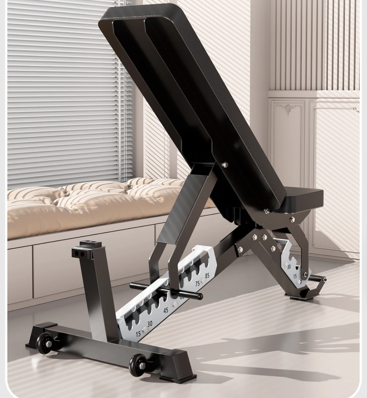 Commercial Multi-Functional Foldable Portable Safety Fitness Chair Adjustable Dumbbell Stool Sit-Up Rack Home Use Supine Boardpr