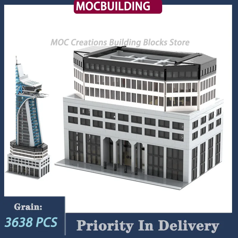 MOC City Street View Architecture Base For The Tower Building 48 x 32 Model Block Assembly Collection Toy Gifts