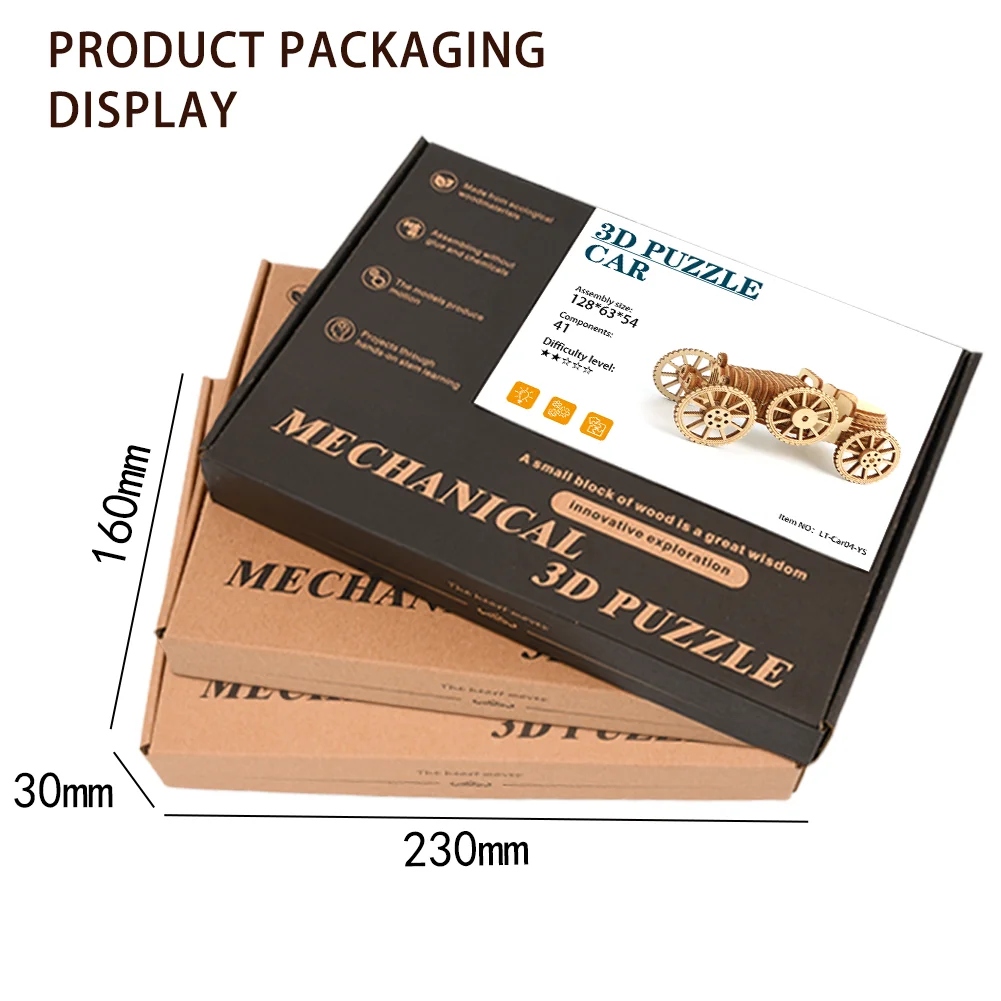 3D Stereo Retro Cabrio Auto Modell Holz Puzzle Erwachsene Kinder Pädagogisches Puzzle Spiel Auto Holz Puzzle Spielzeug