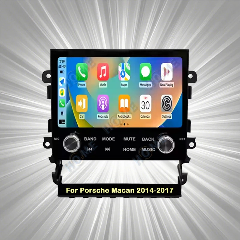 

ZJZ Android 14 Wireless Carplay для Porsche Macan 2014-2017 AndroidAuto с GPS-навигацией WIFI Автомобильный радиоприемник с центральным управлением