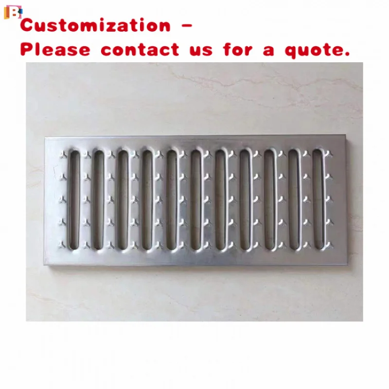 custom.Commercial Kitchen Equipment Stainless Steel Linear Drain Swimming Pool Grating Cover Plate Kitchen Drain Gutter D