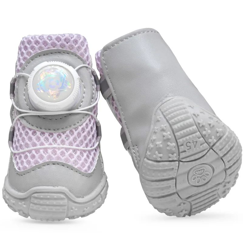 

Four-Season Thin Dog Shoes for Small Breeds - Special Pet Shoes for Teddy Bichon Pomeranian with Button Design - New Model