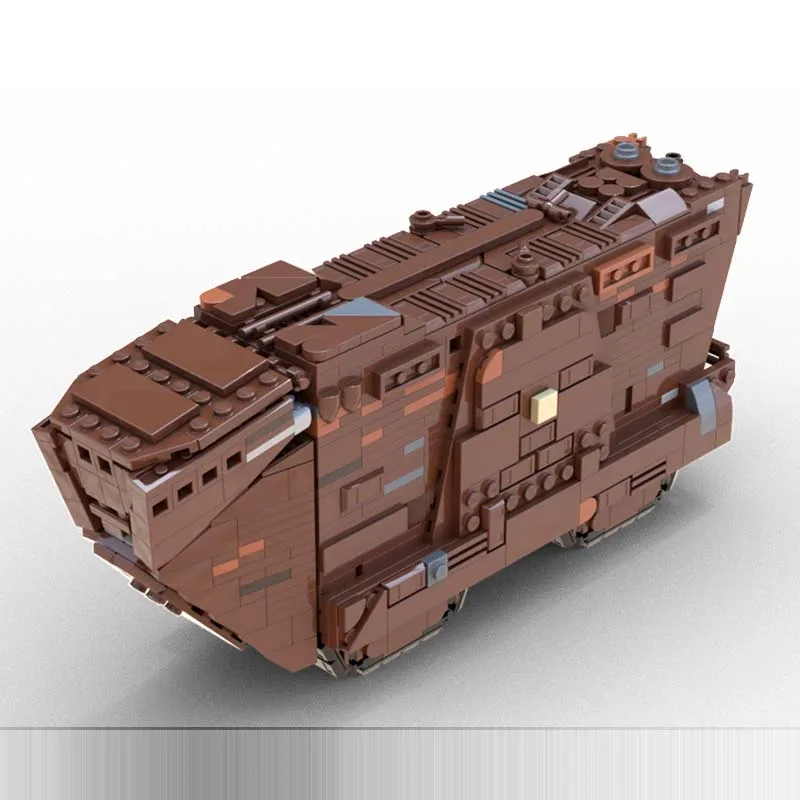 857PCS Midi Sandcrawler Guerra Spaziale Militare MOC SpaceShip Battaglia Puzzle Personalizzati Architettura Educazione FAI DA TE Assemblaggio Giocattolo del capretto Regalo