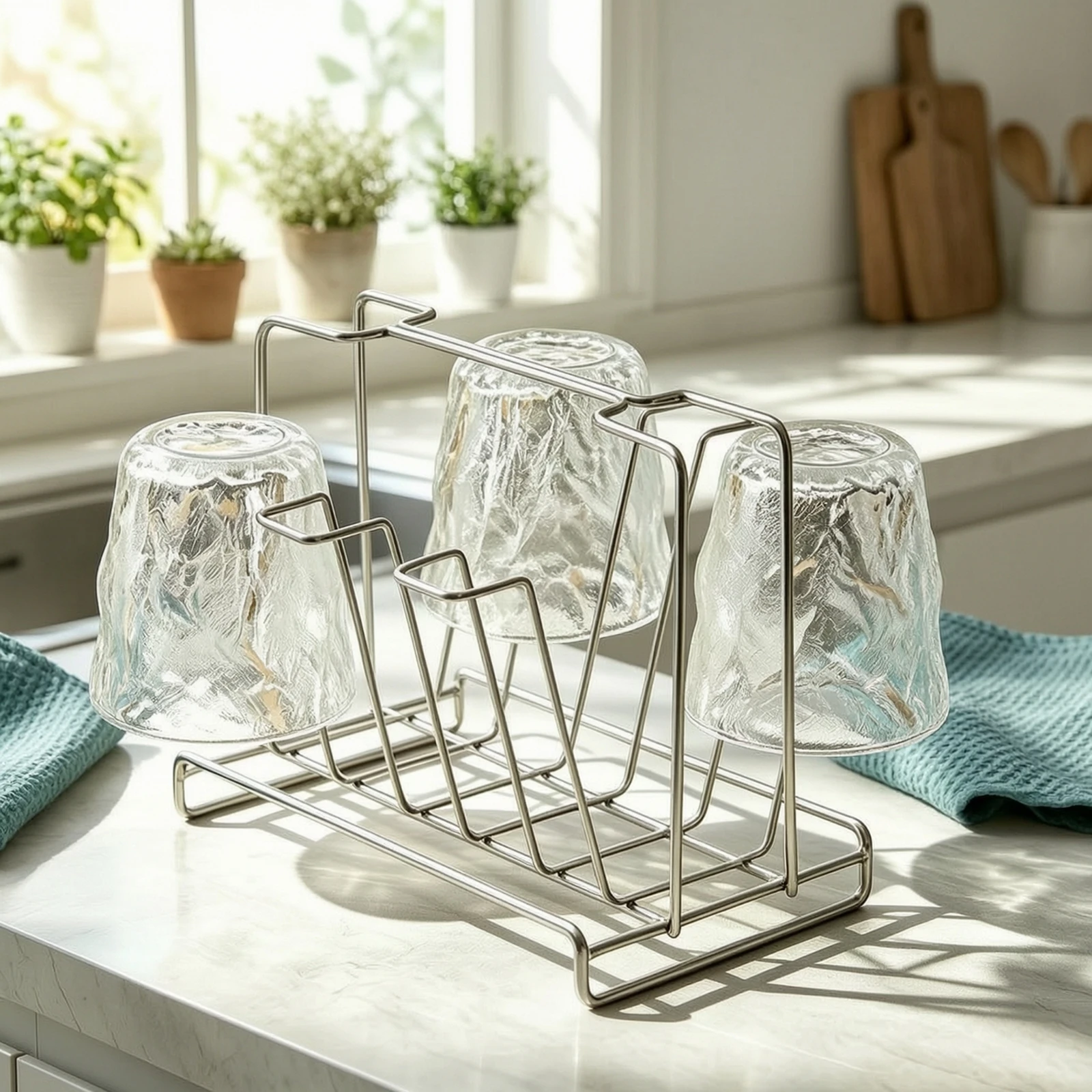 escurridor-de-tazas-de-acero-inoxidable-organizador-de-tazas-para-encimera-soporte-para-vasos-duradero-con-escurridor-resistente-al-Oxido