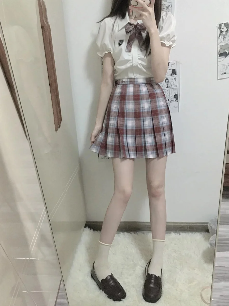 

Оригинальный японский комплект школьной формы JK с плиссированными юбками для женщин, десять предметов, для студенток колледжей и школ