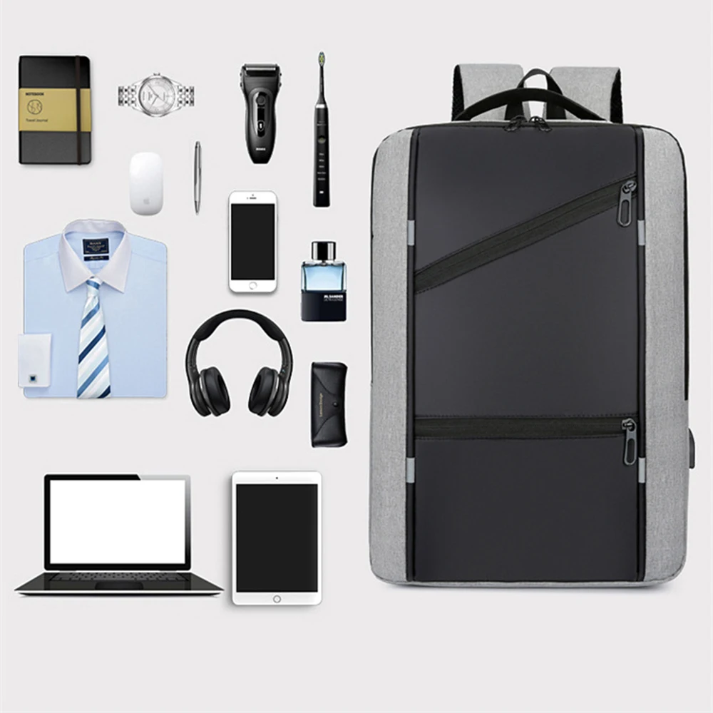 Backpack Men USB Charging Waterproof 15.6 Inch Laptop Casual Oxford Male Business Bag Anti theft Computer Notebook Backpacks