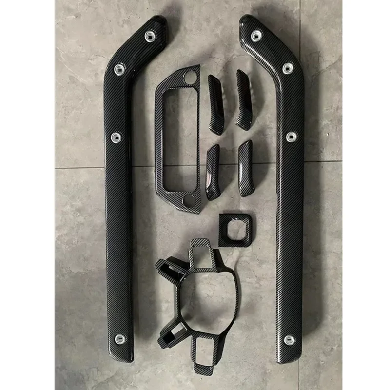 

Gloss Black Carbon Look Interior Trim Kit for 2020+ Land Rover Defender Auto Parts Car Accessories