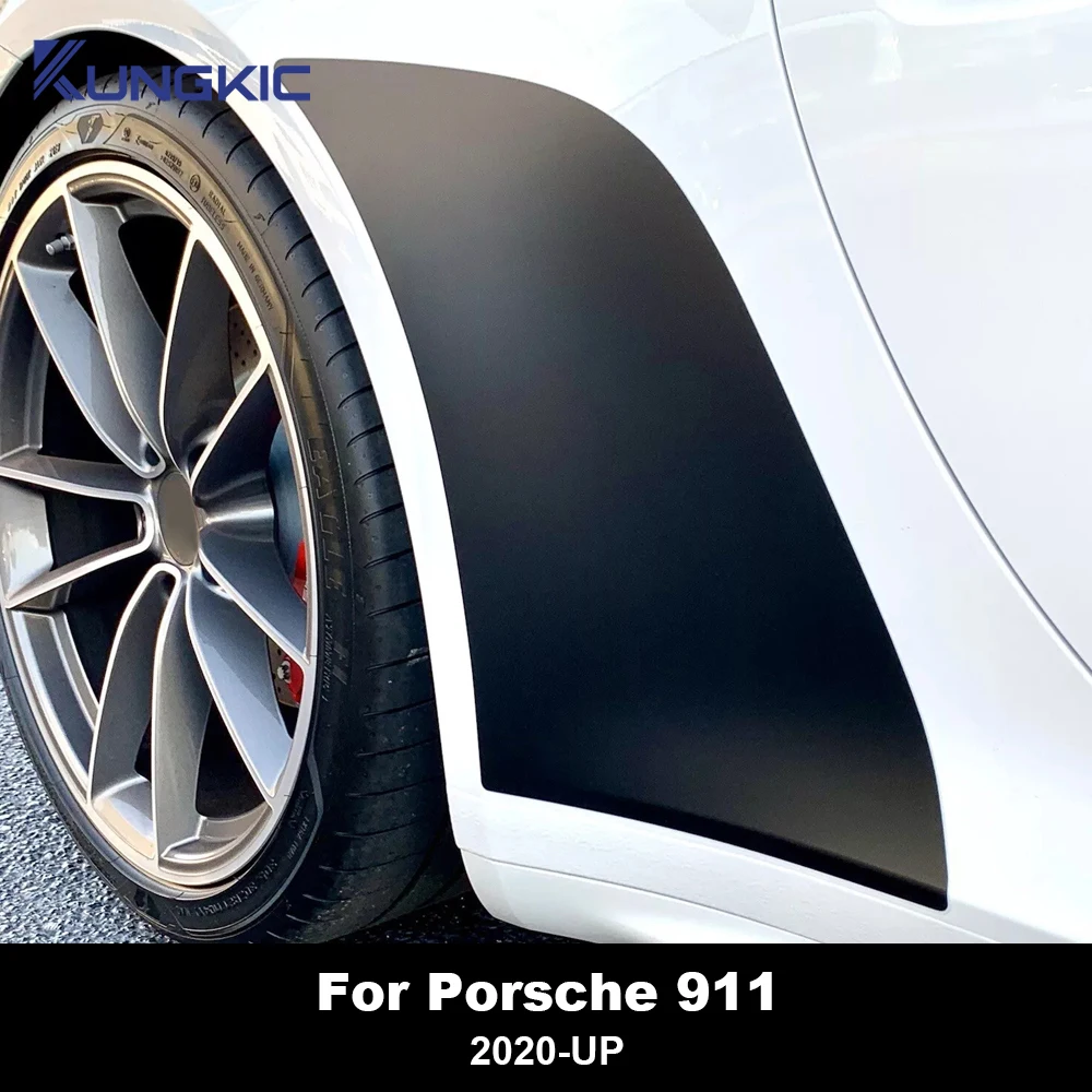 Protective Film for Porsche 911 2020-2024 Car Front Rear Door Triangle Smoked Transparent Refit Sticker PPF TPU Paint Protection