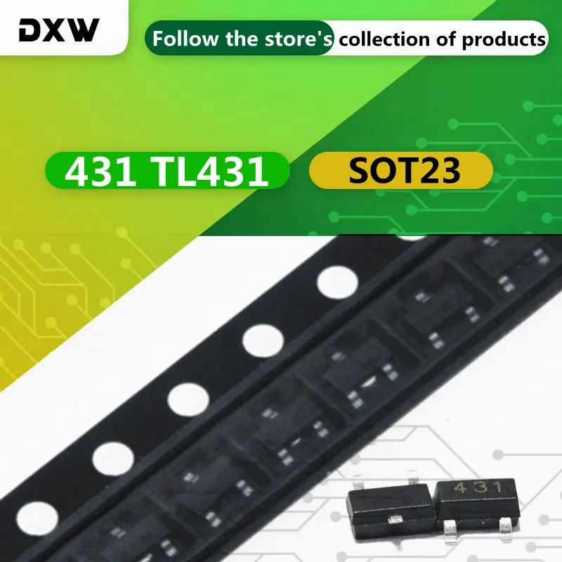 10-50PCS/Lot 431 TL431 CJ431 SOT-23 TL431A SOT23  SMD New and Original