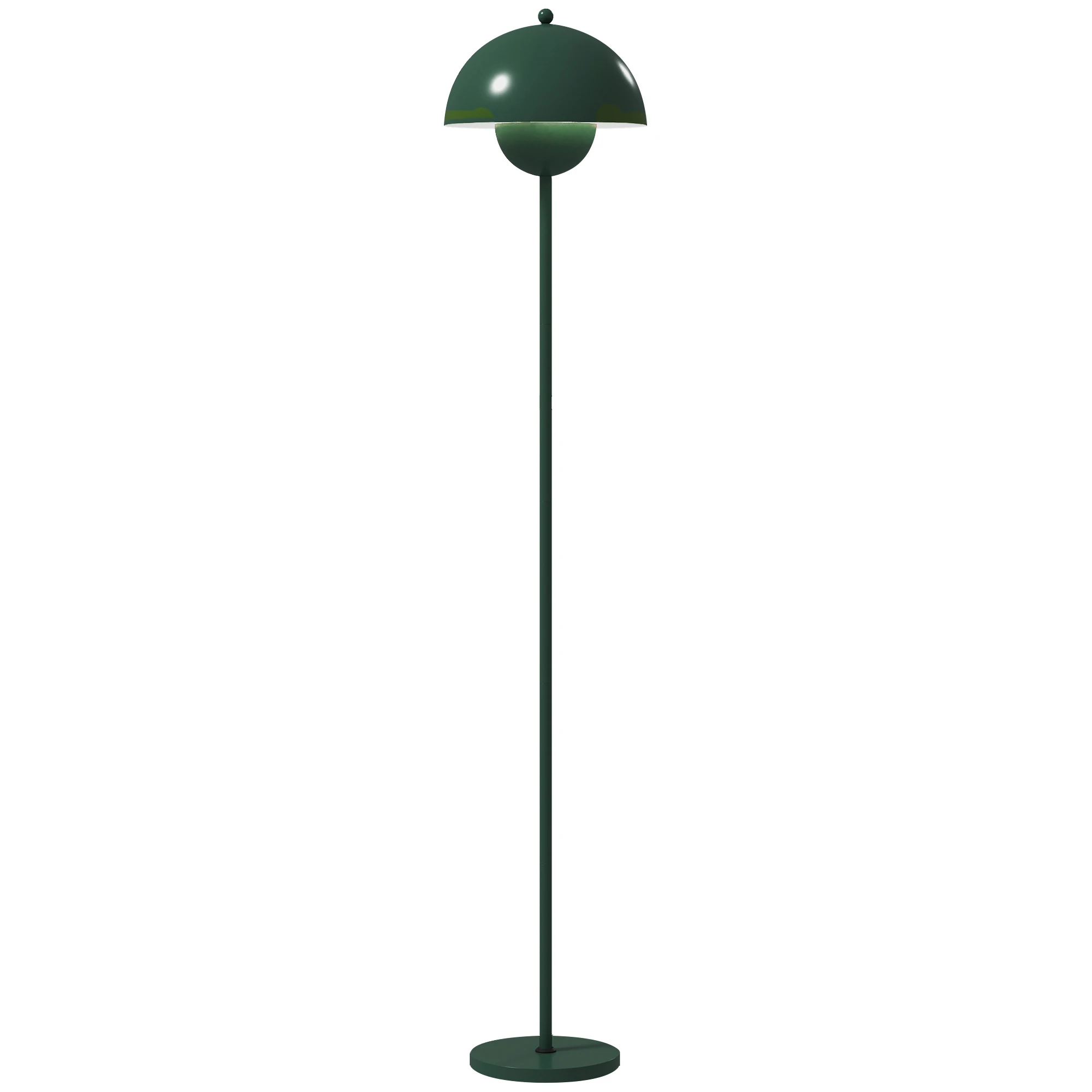 HOMCOM Lámpara de Pie Moderna 155 cm Lámpara de Pie para Salón con Pantalla de Cuenco Reflejando Luz Interruptor de Pie