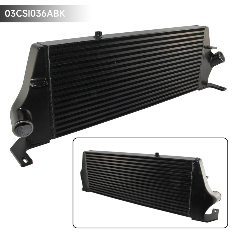 Front mount aluminum intercooler for F*ord Focus ST225 Mk2 Gen3 (Generation 3)  black/silver