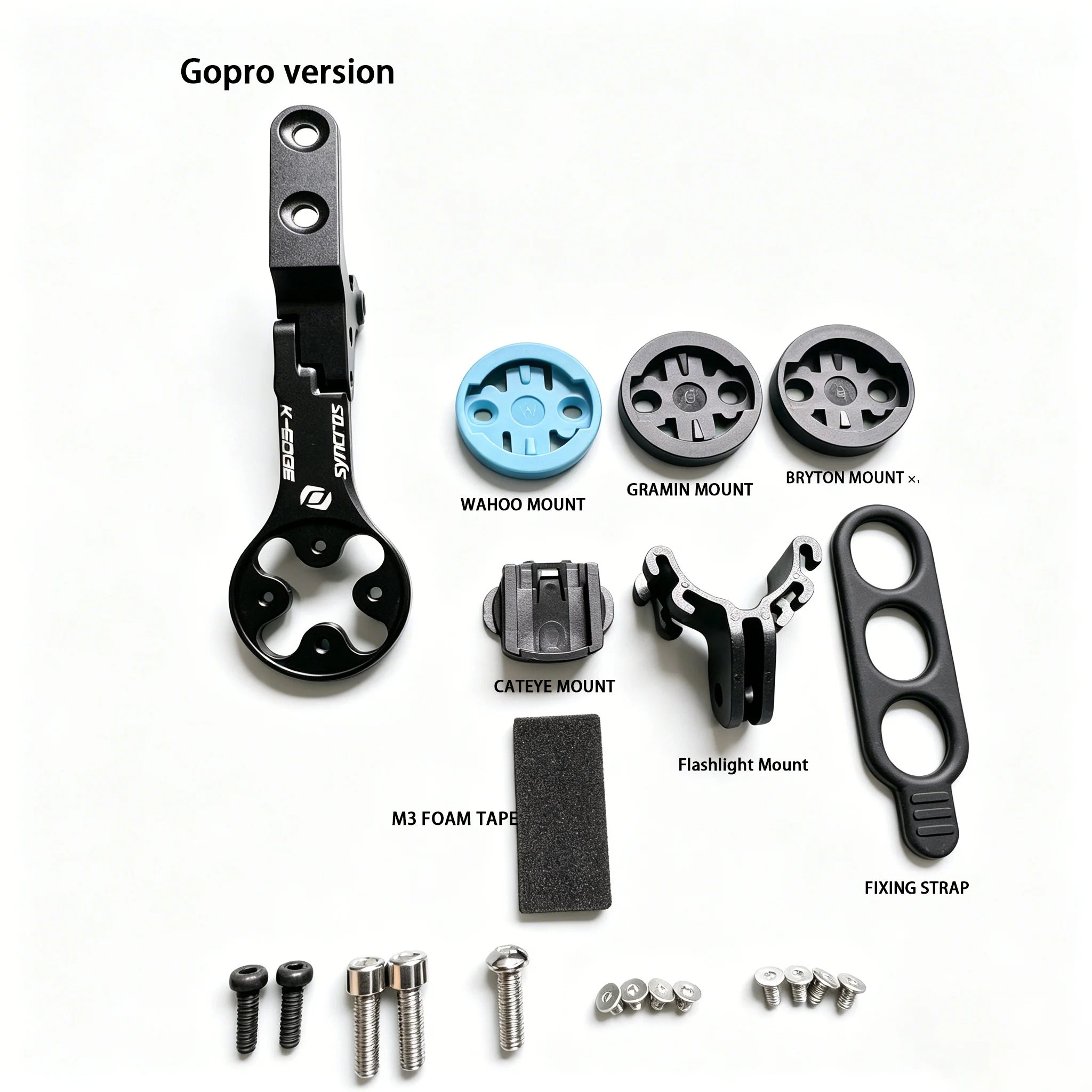 Syncros IC Aero Front Computer Mount Gopro Mount Speedometer GPS/Garmin/Bryton/Wahoo   Inserts Fits Creston Ic Sl Aero Cockpit