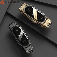 Mi Band 8 9 10 Strap for Mi Band 9 Strap for Xiaomi Smart Band 8 Bracelet NFC Stainless Steel Watch Band Miband 8 Metal Strap
