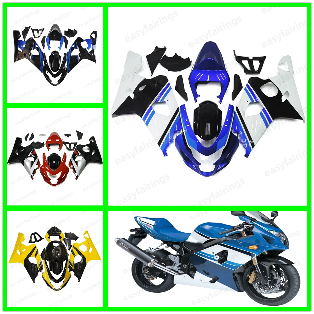 Aftermarket Fairing Kit For GSXR 600 750 2004 2005 GSXR750 Motorcycle ABS Injection Fairings Shell Panel Bodywork Raw Plastic