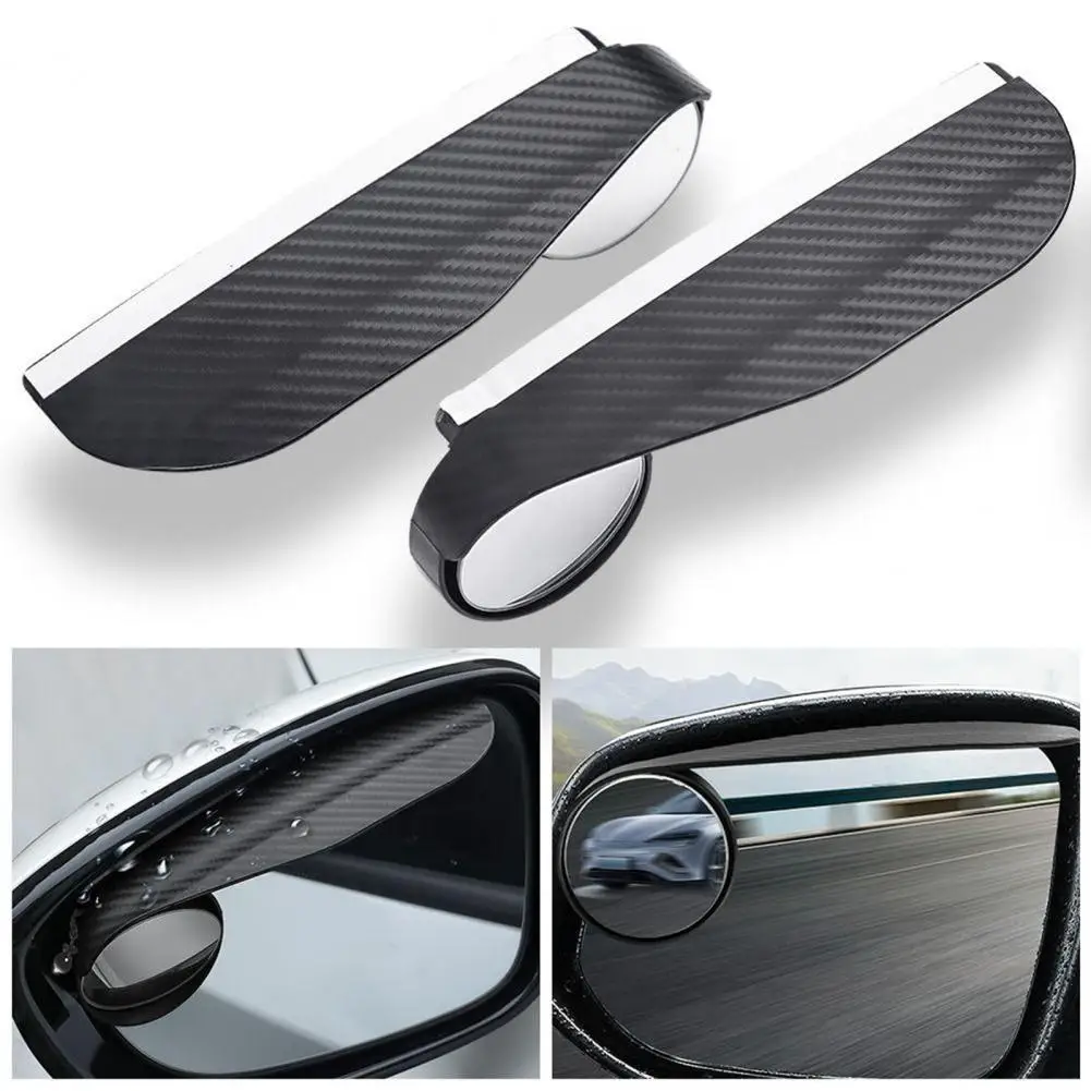

1 Pair Car Rearview Blind Spot Mirror Rain Eyebrows Adjustable Universal Easy to Install Car Rearview Mirror Shield